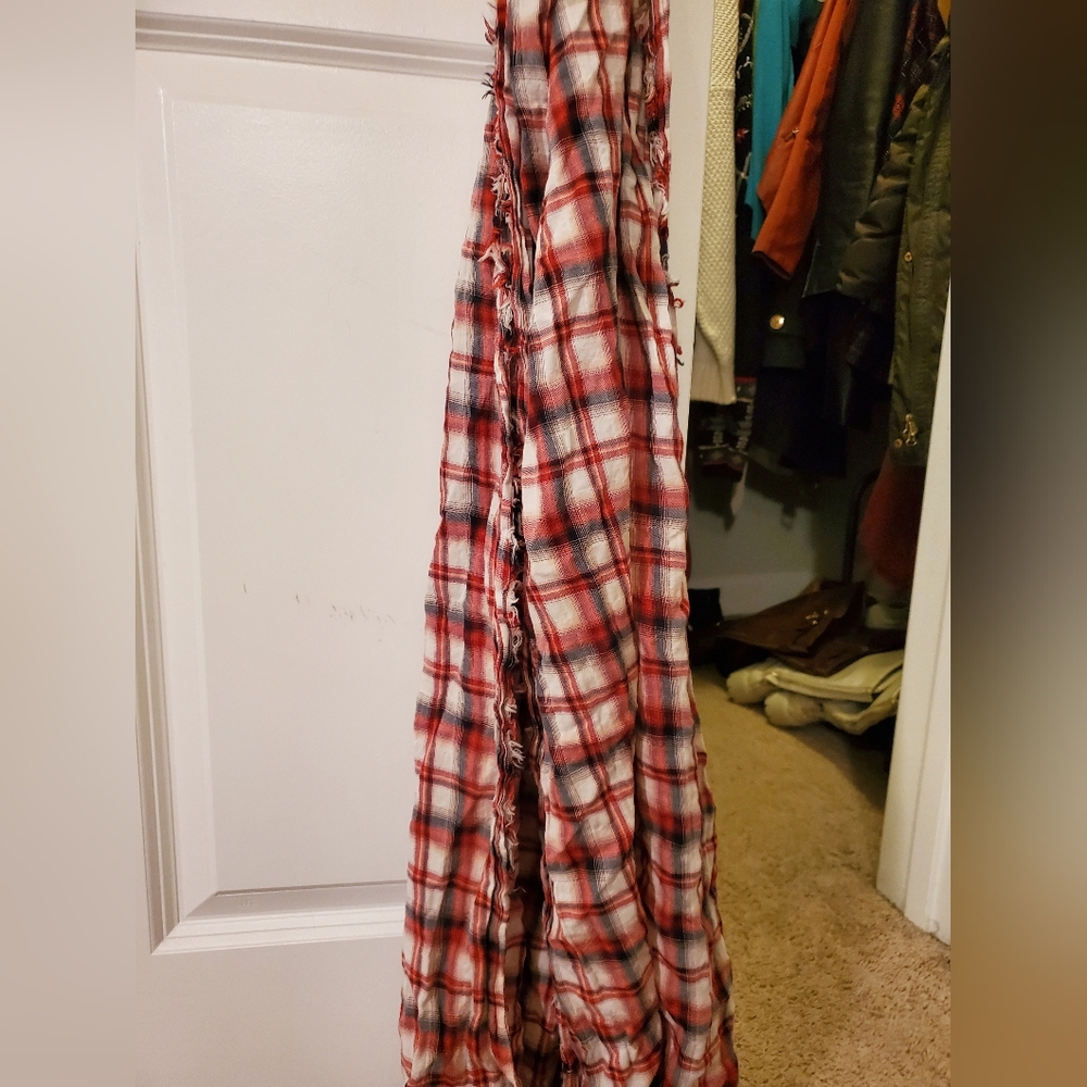 Gap plaid long scarf